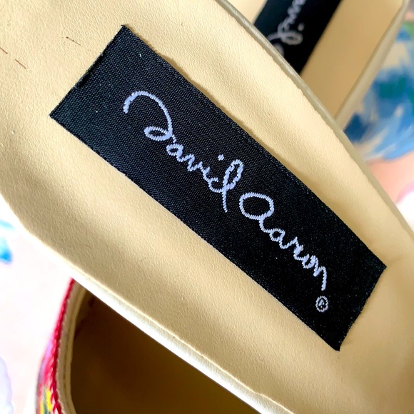 DAVID AARON GORGEOUS LEATHER SLIDES - Picture 4 of 8